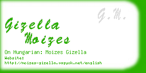 gizella moizes business card